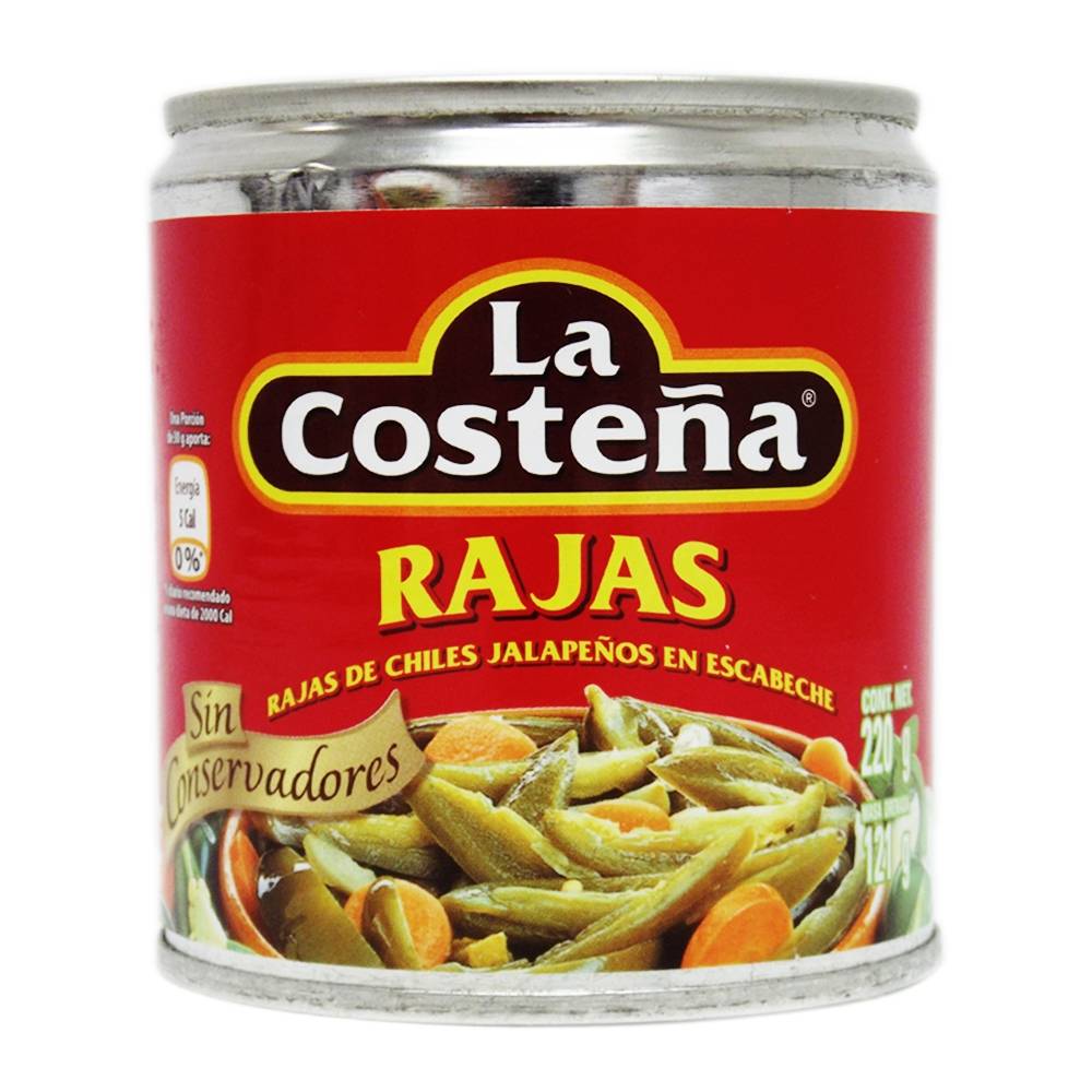 CHILE RAJAS 220 GRS COSTENA
