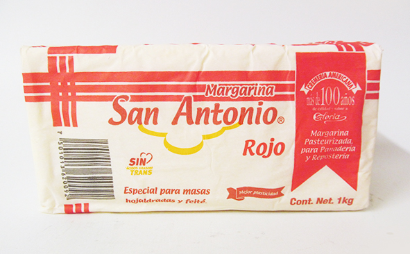 MARGARINA SAN ANTONIO ROJA HOJALDRE 1KG